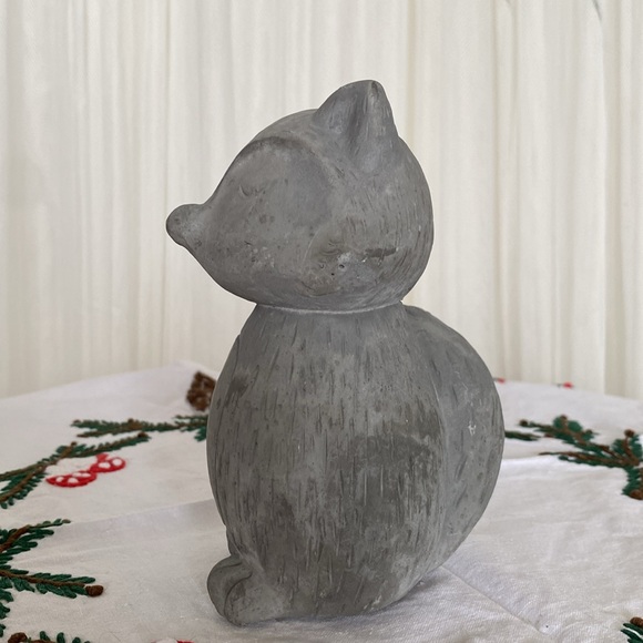 Fox grey cement small heavy statue! Sculpture! - Picture 5 of 13